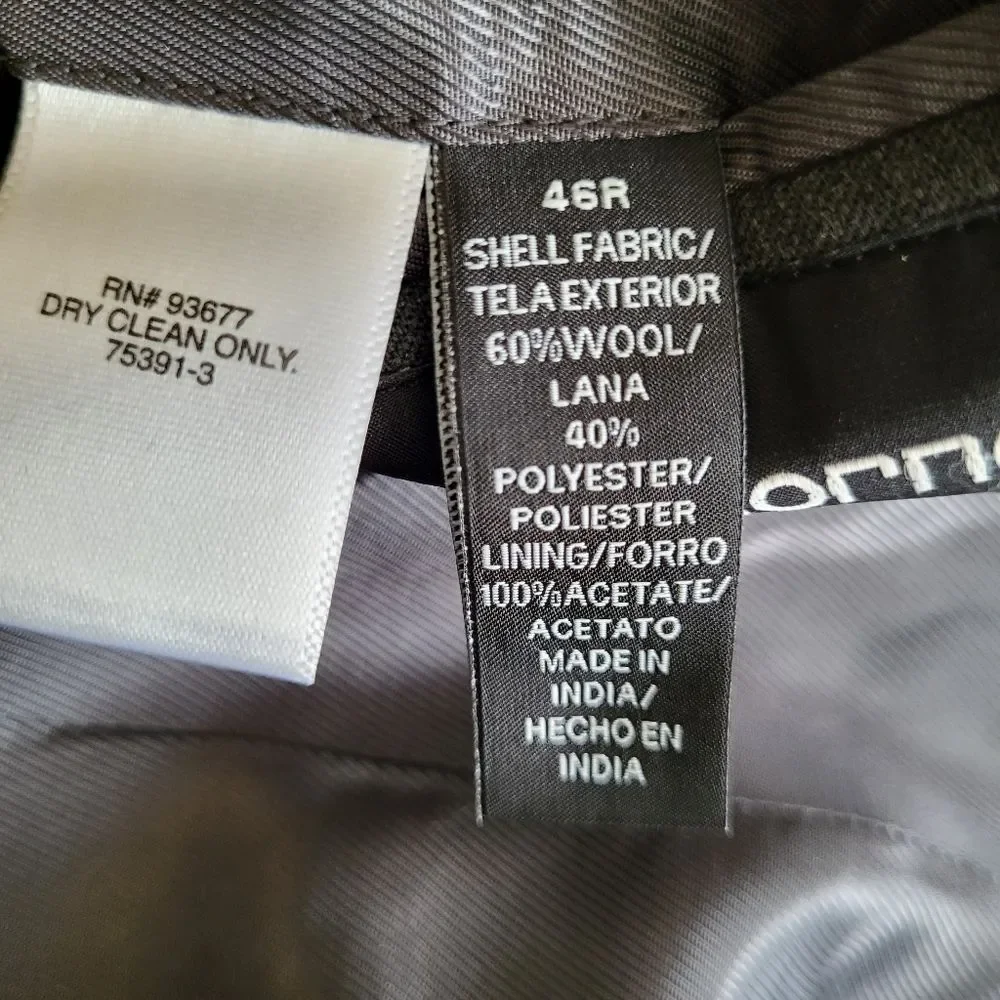 Claiborne Jacket 46R Grey